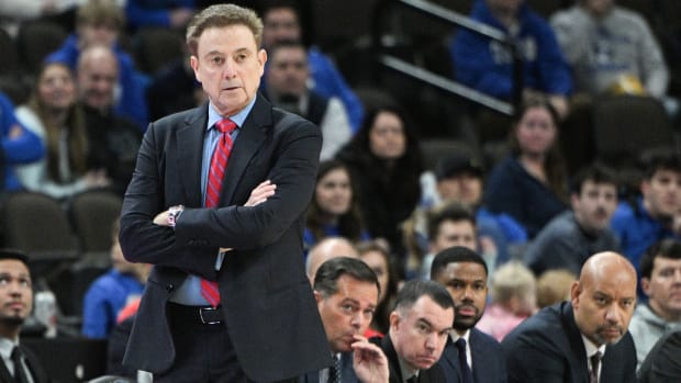 Rick Pitino coaches St. John’s against Creighton on Saturday.